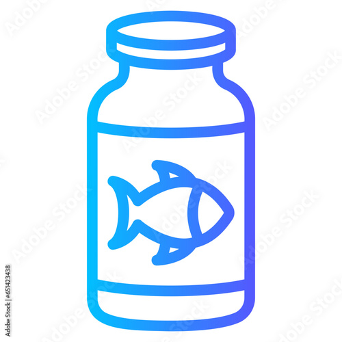 fish oil gradient icon