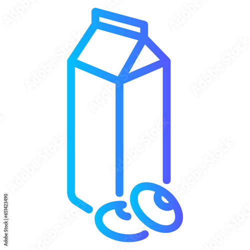 soy milk gradient icon