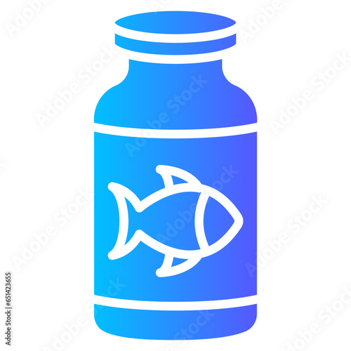 fish oil gradient icon