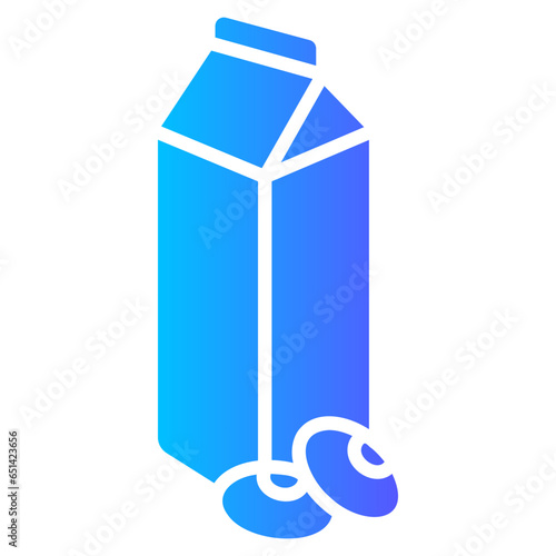soy milk gradient icon