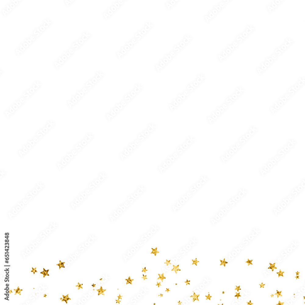 Gold glitter texture star planet illustration
