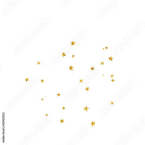 Gold glitter texture star planet illustration