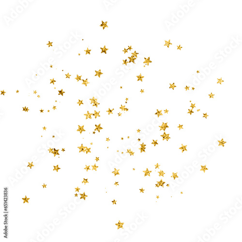 Gold glitter texture star planet illustration