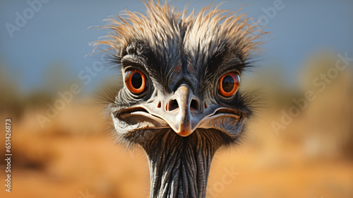 Portrait of emu