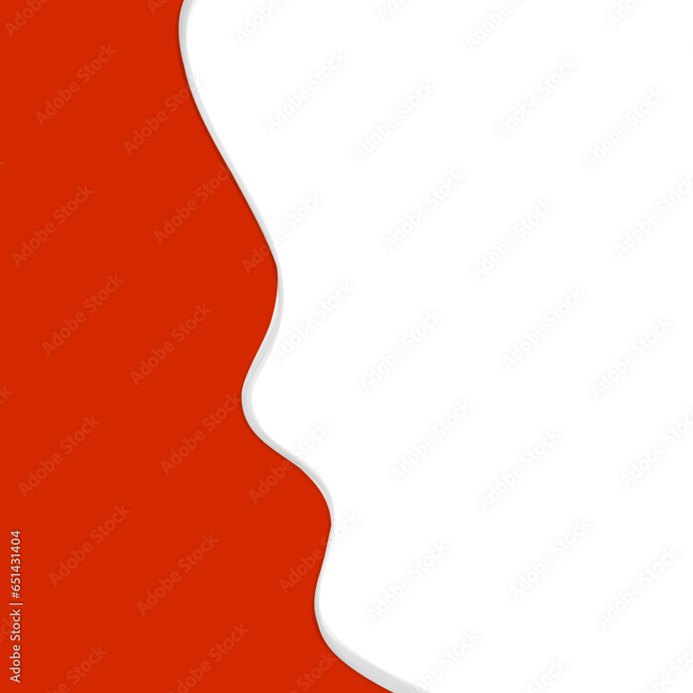 red wave shape