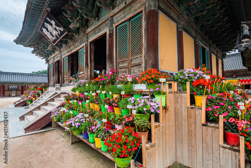 bulguksa temple complex in gyeongju, south korea photo