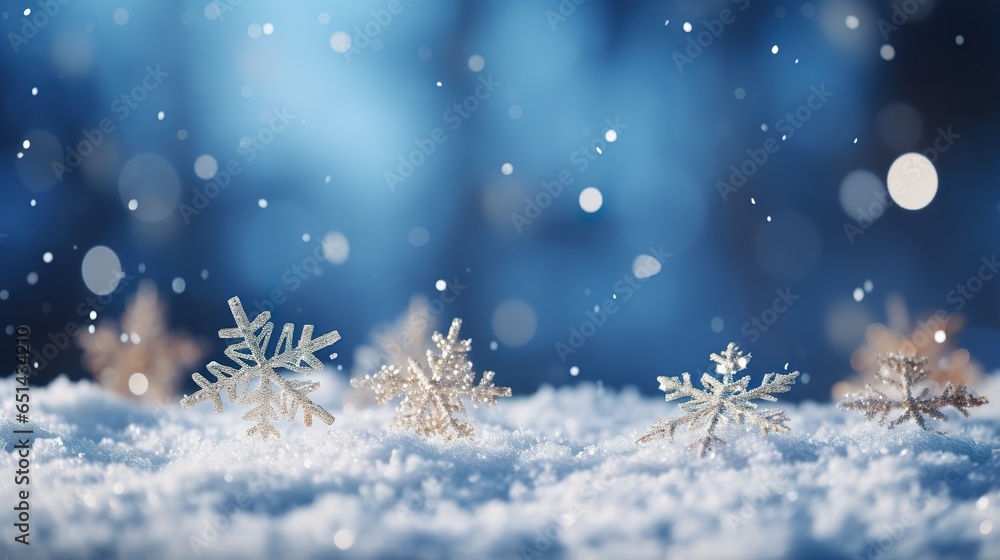 Magical winter background close up snow on blue sky cold backdrop for Christmas Magical winter background close up snow on blue sky cold backdrop for Christmas
