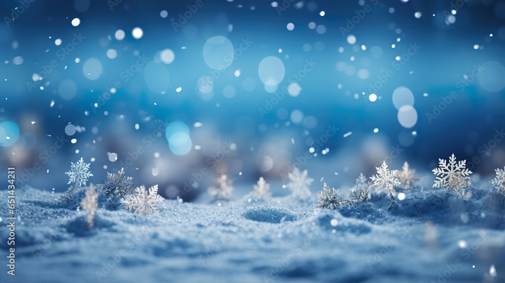 Magical winter background close up snow on blue sky cold backdrop for Christmas Magical winter background close up snow on blue sky cold backdrop for Christmas