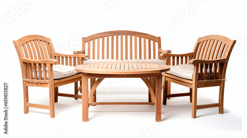 Teak garden furniture