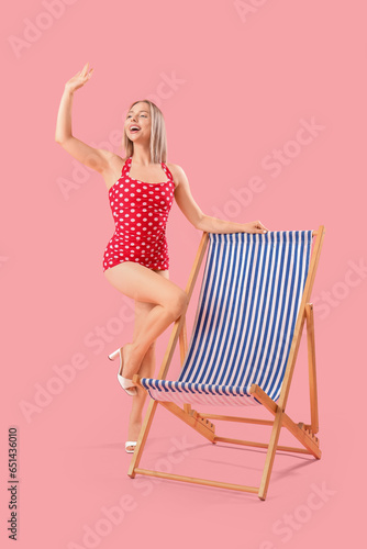 Beautiful young woman with ...