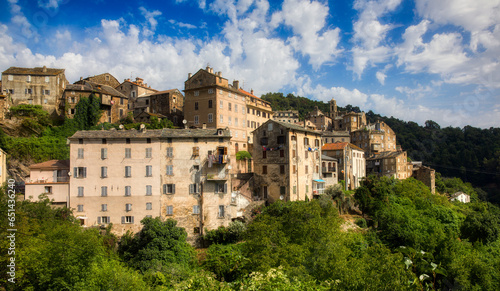 View of the Beautiful Village of Vescovato  Corsica