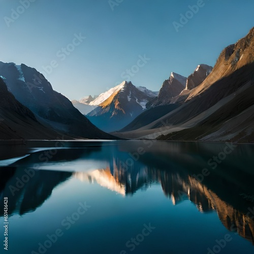 reflection in the lake generated by AI © Toba
