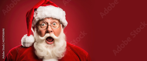 Super surprised Santa Claus...