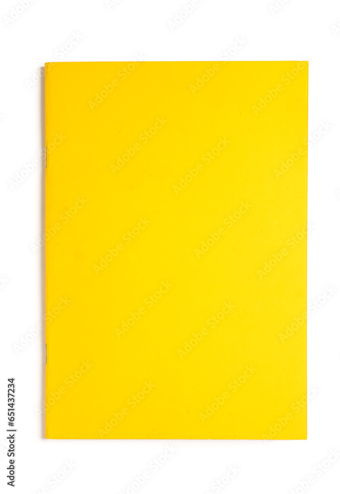 Yellow notebook isolated on white background Yellow notebook isolated on white background
