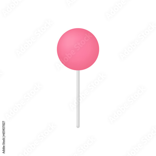 3d Realistic Lollipop vector illustration.
