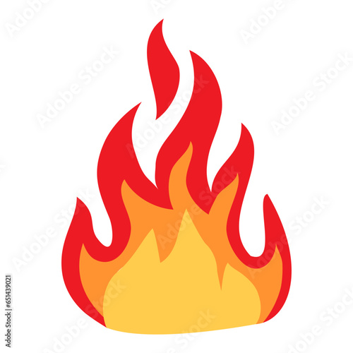 Fire icon vector set. Flame illustration sign collection. Burn symbol. Hot logo.