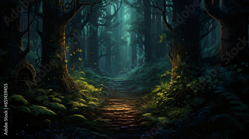 Way in deep forest © Cybonad
