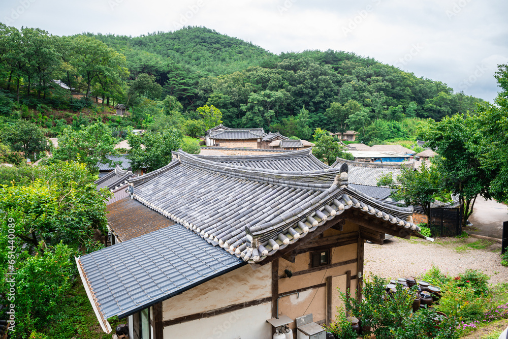  views of traditional yangdong village in gyeongju, south korea