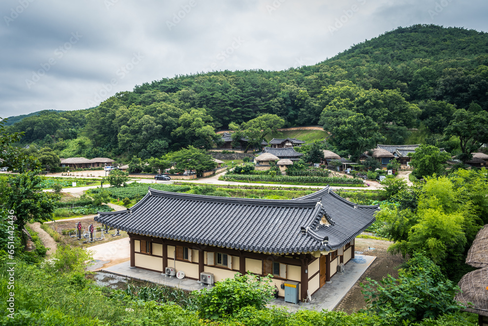  views of traditional yangdong village in gyeongju, south korea