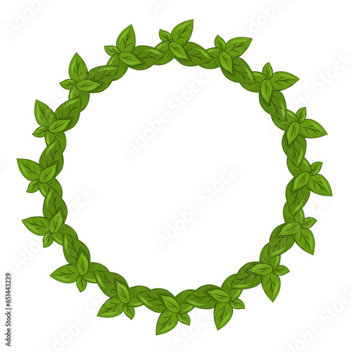 mint leaves herb for food card design