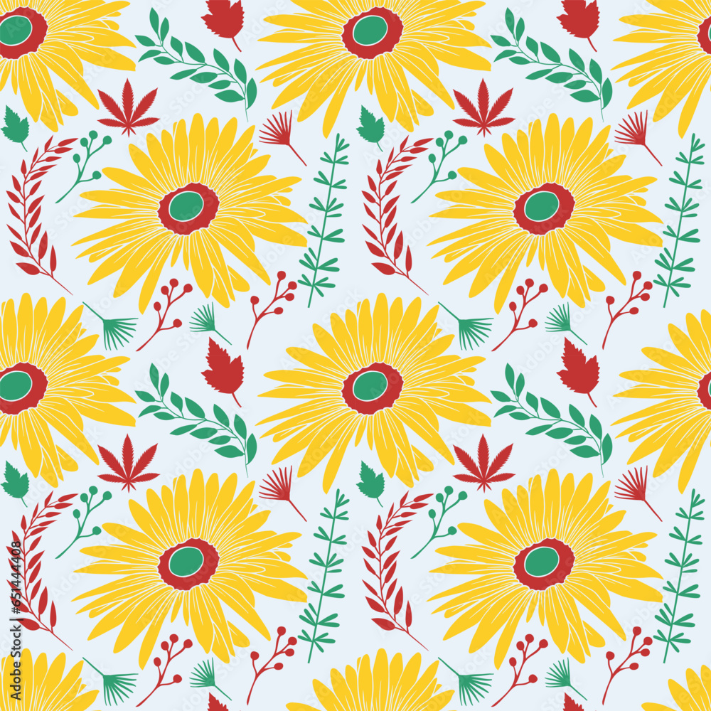 Floral seamless pattern. Floral seamless pattern.