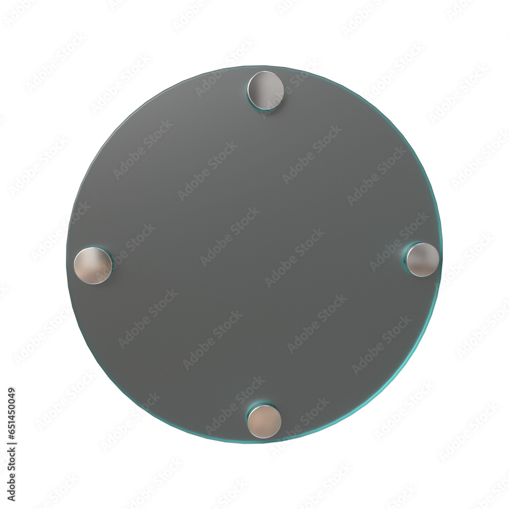 3D Realistic Transparent Tempered Glass Plate - Elegance in Clarity 3D Realistic Transparent Tempered Glass Plate - Elegance in Clarity