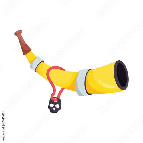 Viking horn vector colorful stickers Icon Design illustration. EPS 10 File