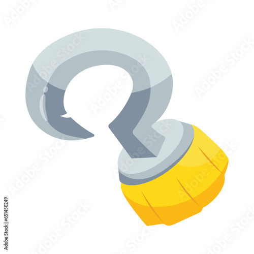 Hook hand vector colorful stickers Icon Design illustration. EPS 10 File