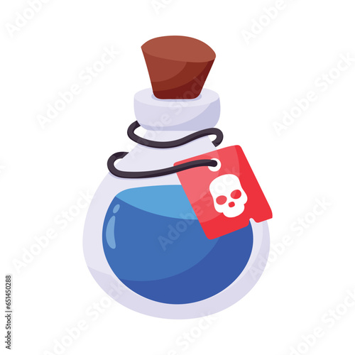poison vector colorful stickers Icon Design illustration. EPS 10 File