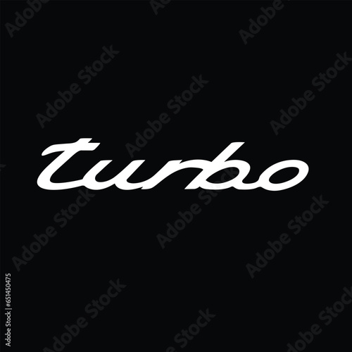 porsche 996 turbo logo white eps