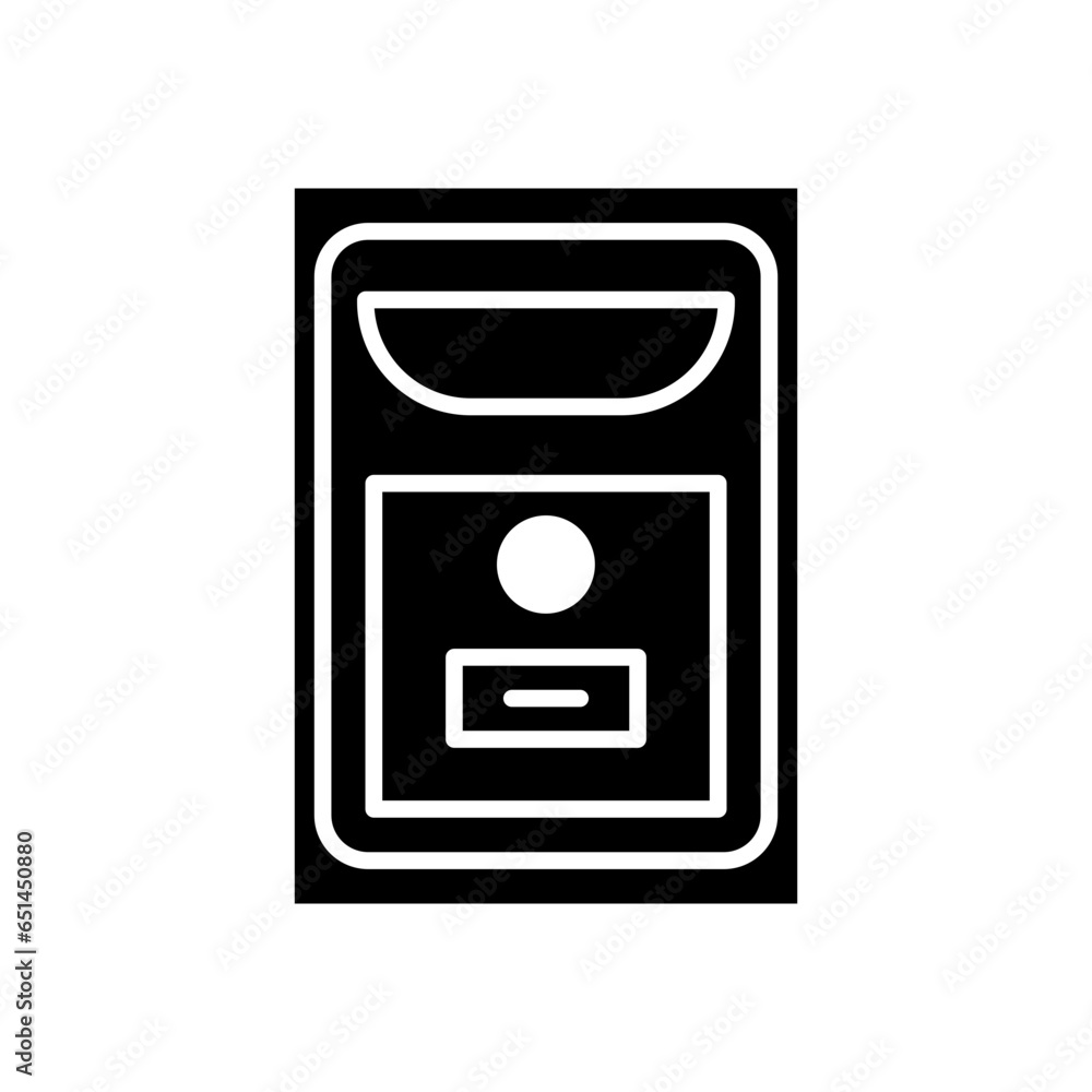 mailbox glyph icon mailbox glyph icon