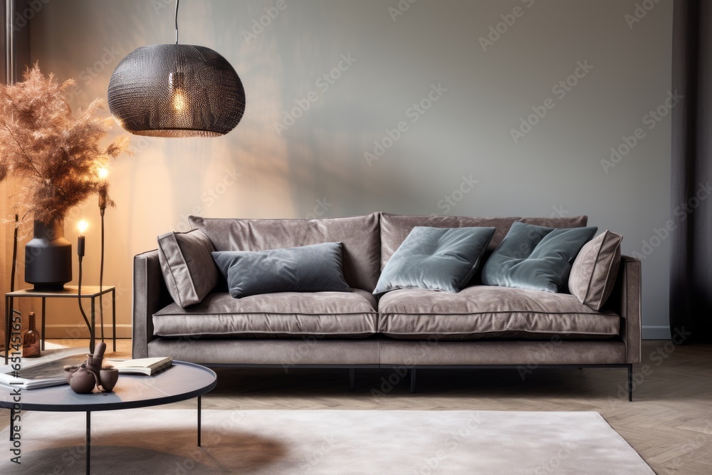 Obraz na płótnie modern interior living room decorating design background sofa minimal style on cosy comfort living area ideas mockup showcase house beautiful ideas concept w salonie