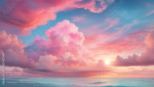 The Clouds of Colors: A Vibrant and Cheerful Artwork © Muhammad