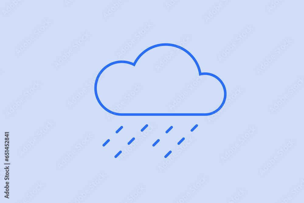 Geometric cloud illustration in flat style design. Vector illustration. Duotone blue color. Geometric cloud illustration in flat style design. Vector illustration. Duotone blue color.