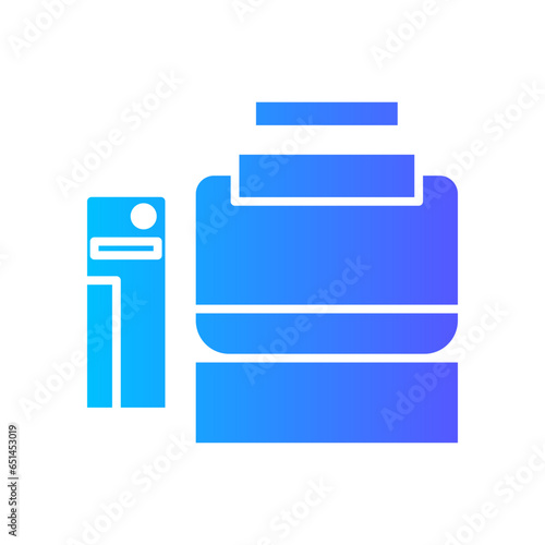 teleprinter gradient icon