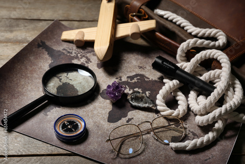 Bag with travel equipment, ...