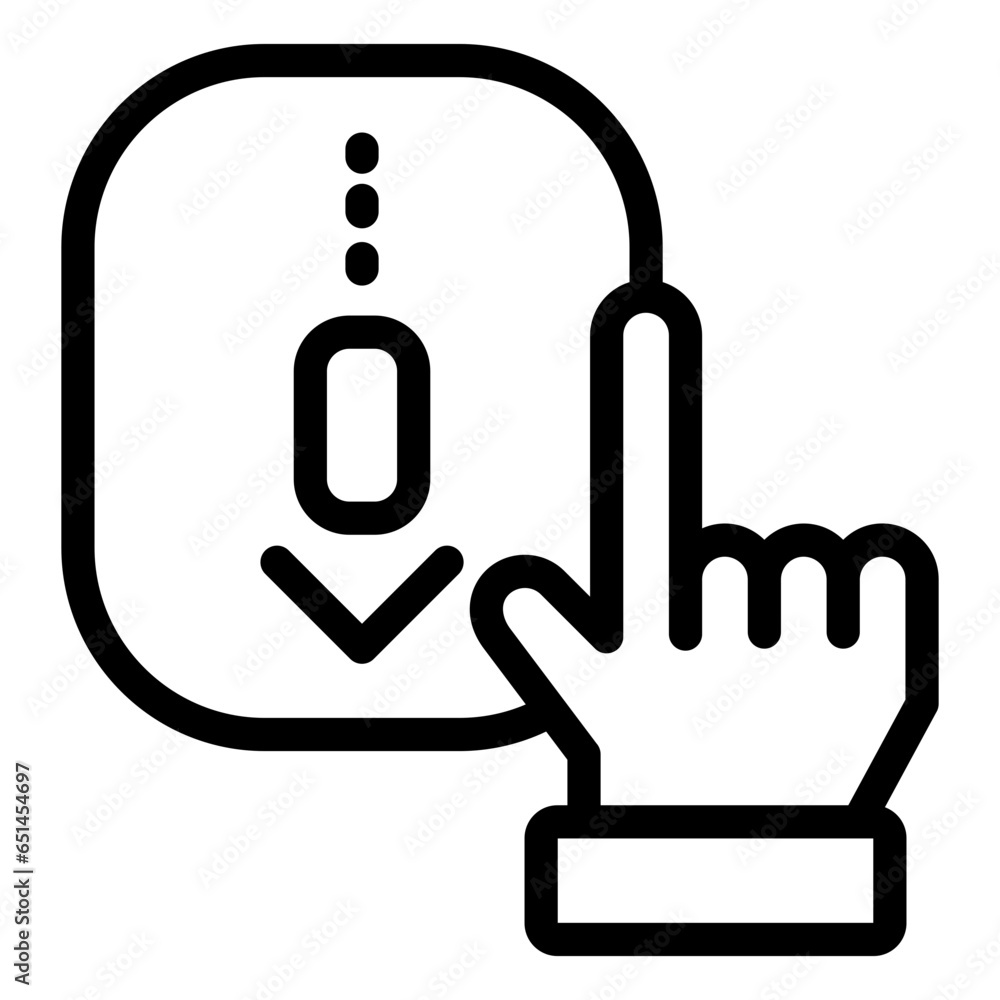 Fototapeta premium Scroll Down Icon