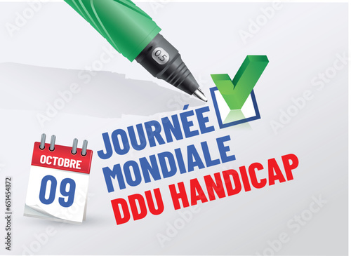 journée mondiale du handicap le 9 octobre