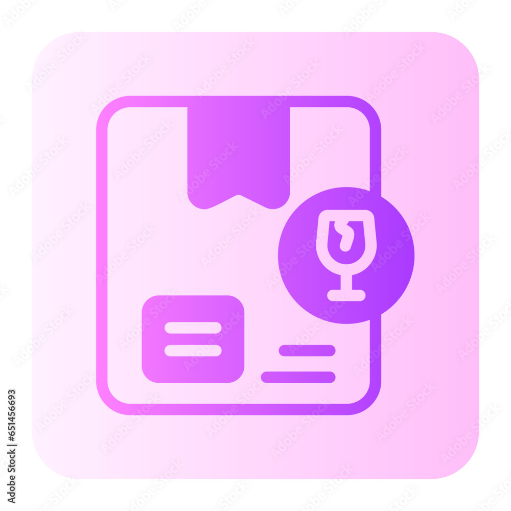 fragile gradient icon fragile gradient icon