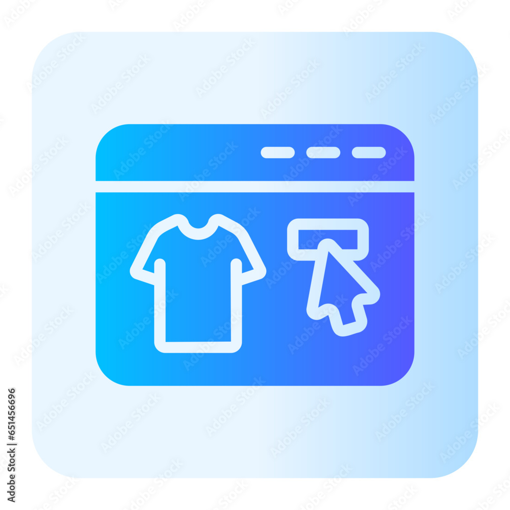 online shopping gradient icon online shopping gradient icon