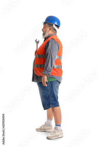Portrait of senior man in h...