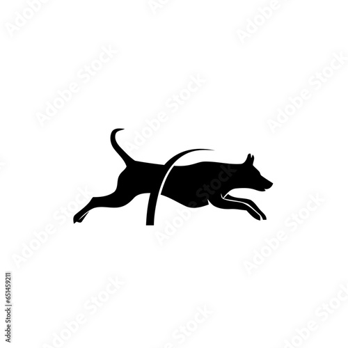 Dog Logo Design Vector Icon Silhouette