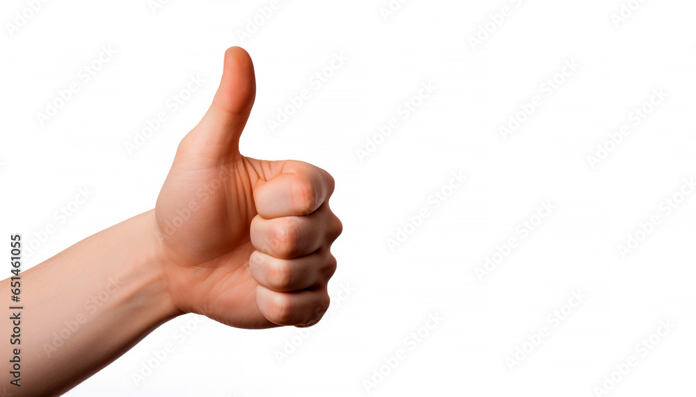 Hand sign - thumbs up