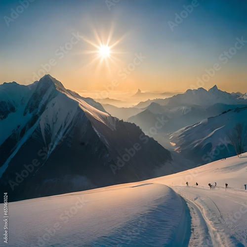 Mountains Himalaya.AI generated