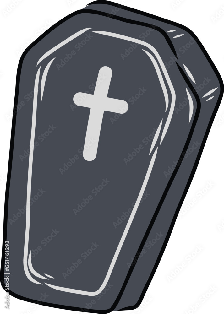 Fototapeta premium Hand Drawn Coffin