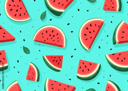 Background with watermelon slices