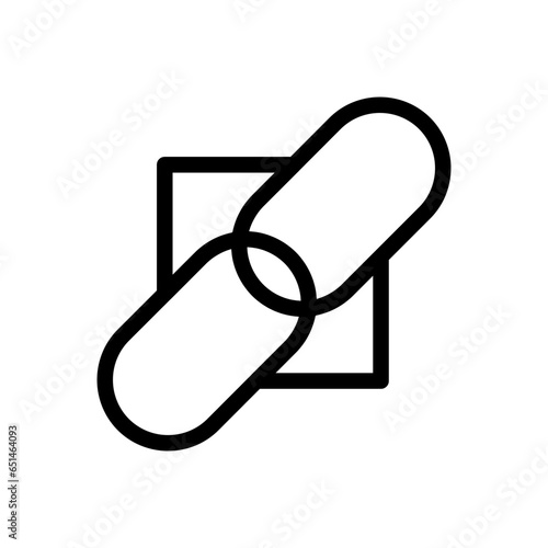 link building Icon design. Vector symbols in trendy and modern line style on white background suitable for the needs of websites, programmers, developers and designers. Icon vector