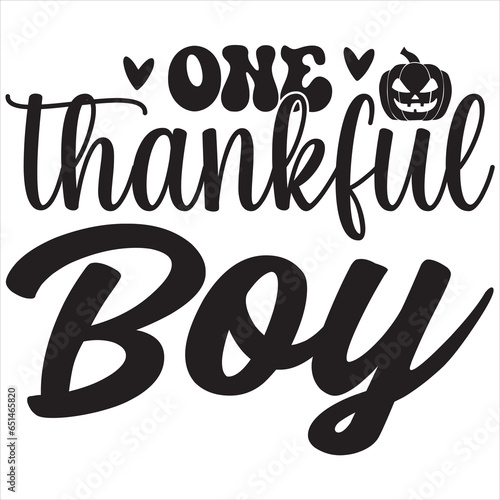 One thankful boy