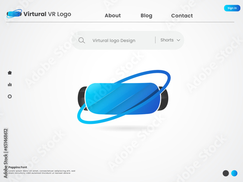 Virtual VR logo design. Virtual. Business. Technology. Premium template. Finacne. Virtual vr. Game. Computer. Icon. Colorful. Virtual reality