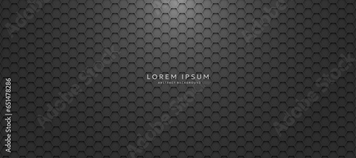 Dark background with hexagons. modern abstract background